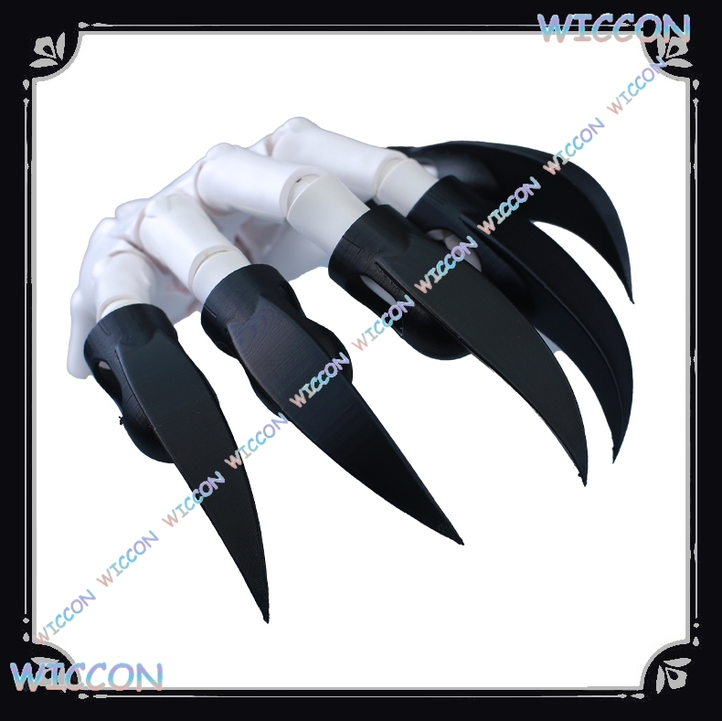 Women Accessories Products - Dierenkostuum Vingernagels Zwart Beest Klauw Handschoenen