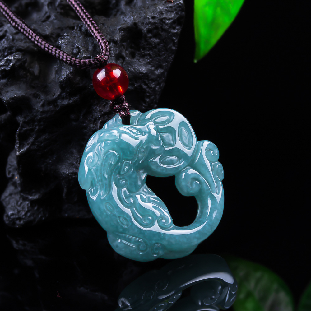 Women Accessories For Gift - Birmese Jadeiet Pixiu hanger echte jade