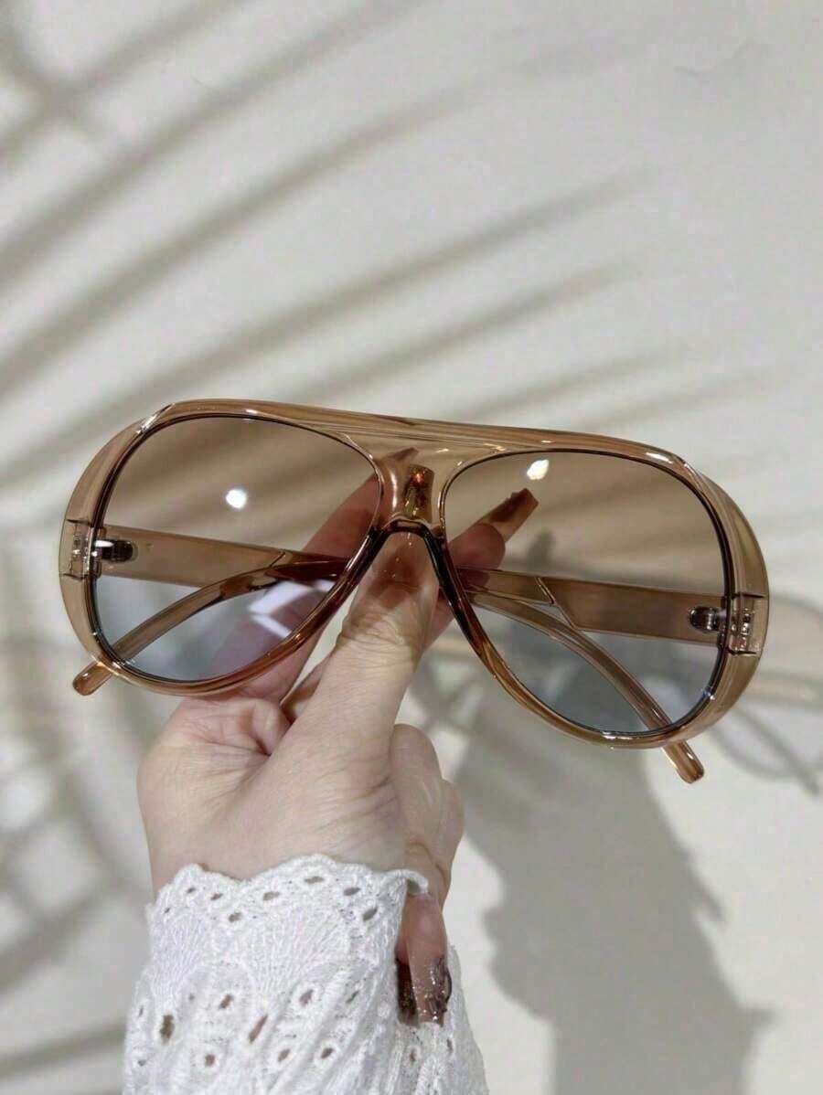 Sunglasses Oversized Square - 1 stuk gloednieuwe retro-design oversized vierkante