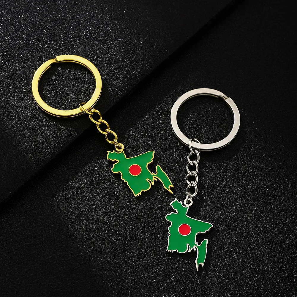 Women Accessories In Amazon - Amazon Hot-Selling Bangladesh Map Vlag Sleutelhanger