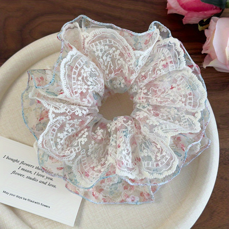 Women Accessories Shop Design - Roze en groene bloemen kanten rand
