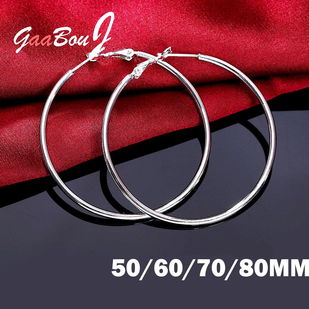Statement Earrings Oversized - 925 Sterling Zilver Grote Cirkel Ronde