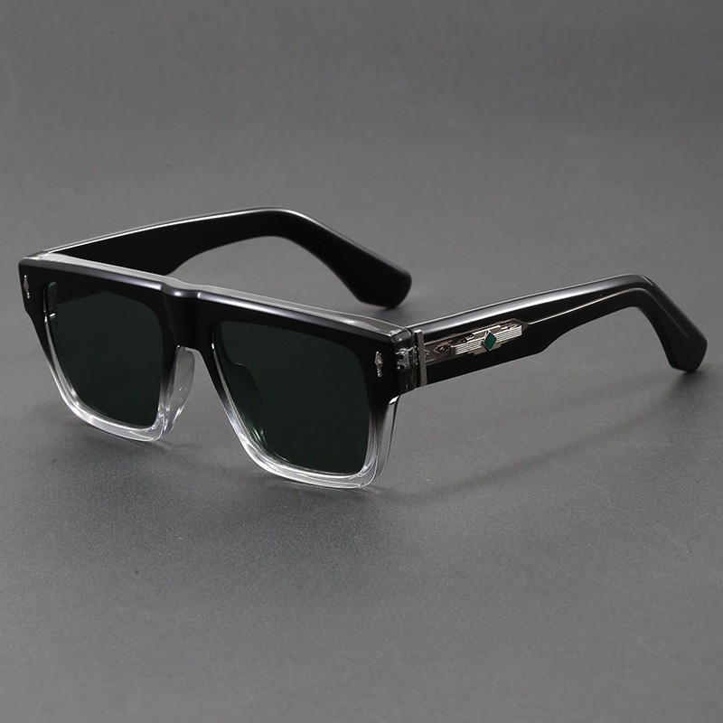 Sunglasses Oversized Square - COJOS Dikke vierkante zonnebril met platte
