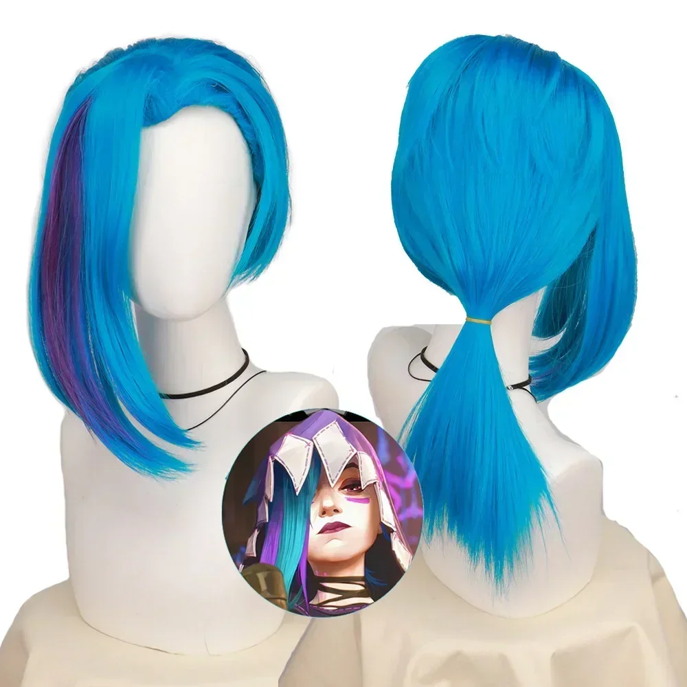 Women'S Accessories New Look - Blauwe losse kanonpruik hittebestendige synthetische haarpruiken