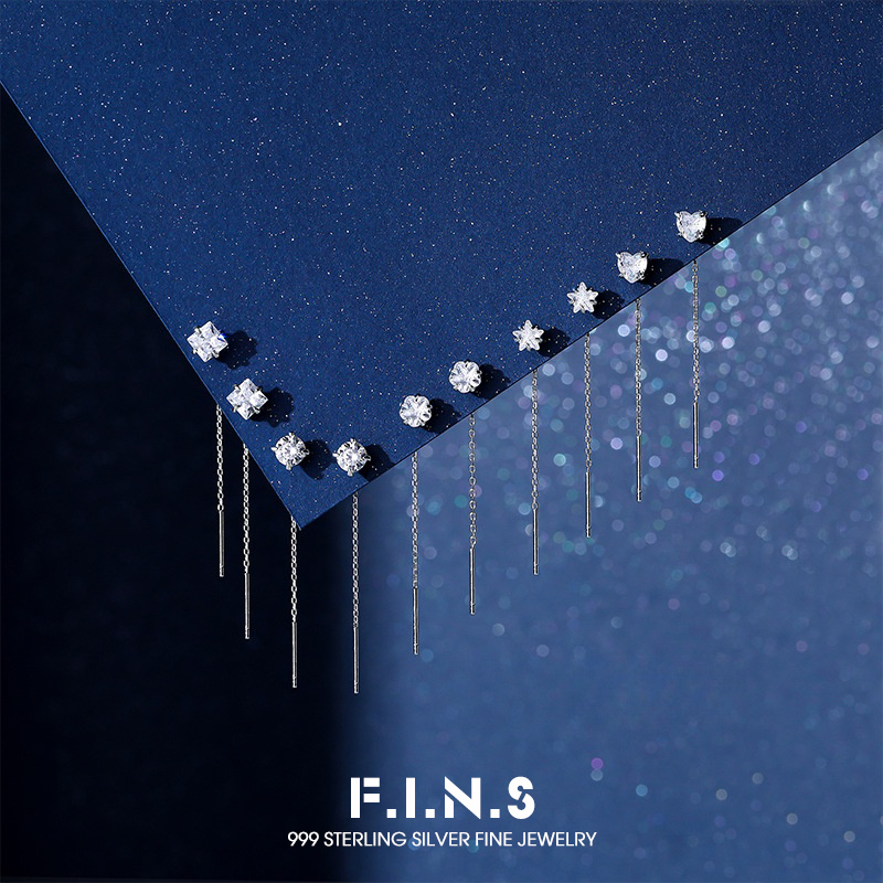 Statement Earrings Oversized - F.I.N.S Luxe S999 Sterling Zilveren Oorlijn