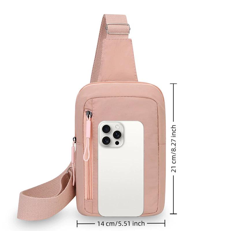 Women Accessories Pouch - Mini-slingbag Stijlvolle crossbody borstrugzak Duurzaam nylon