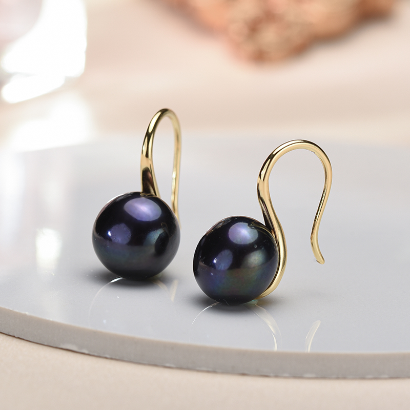 Grote 9-10Mm Zwarte Natuurlijk - Statement Earrings Oversized recensie en prijs