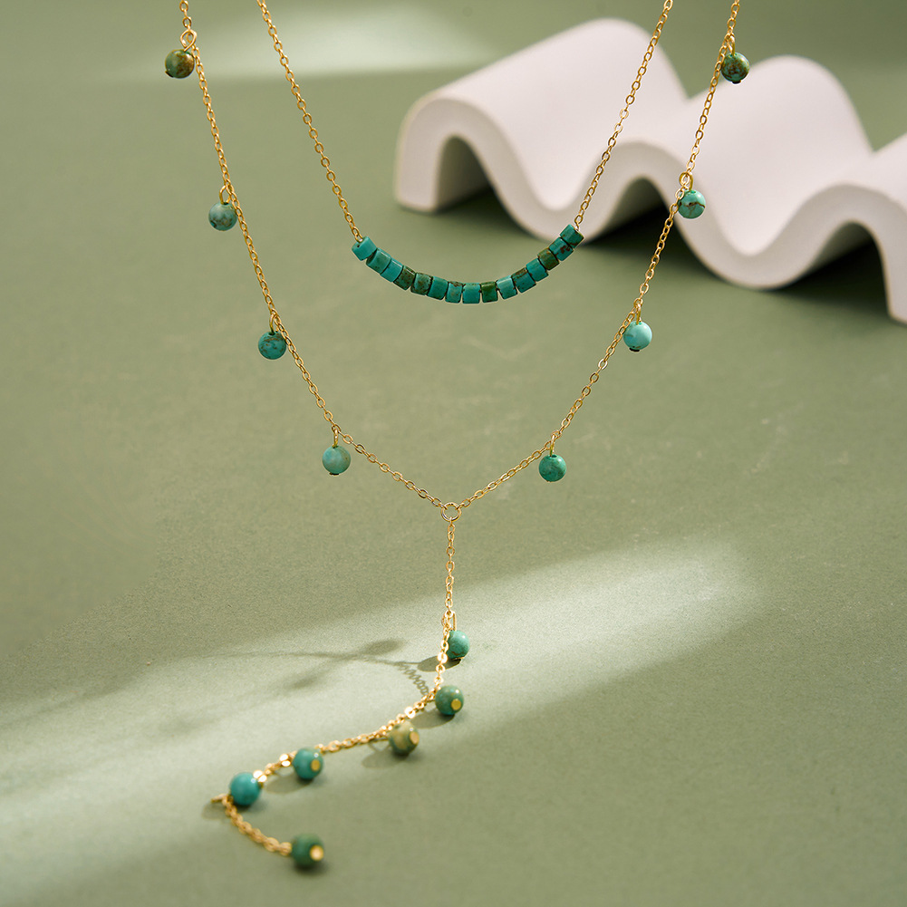 925 Sterling Zilver Turquoise  - Charm Necklace Dainty recensie en prijs