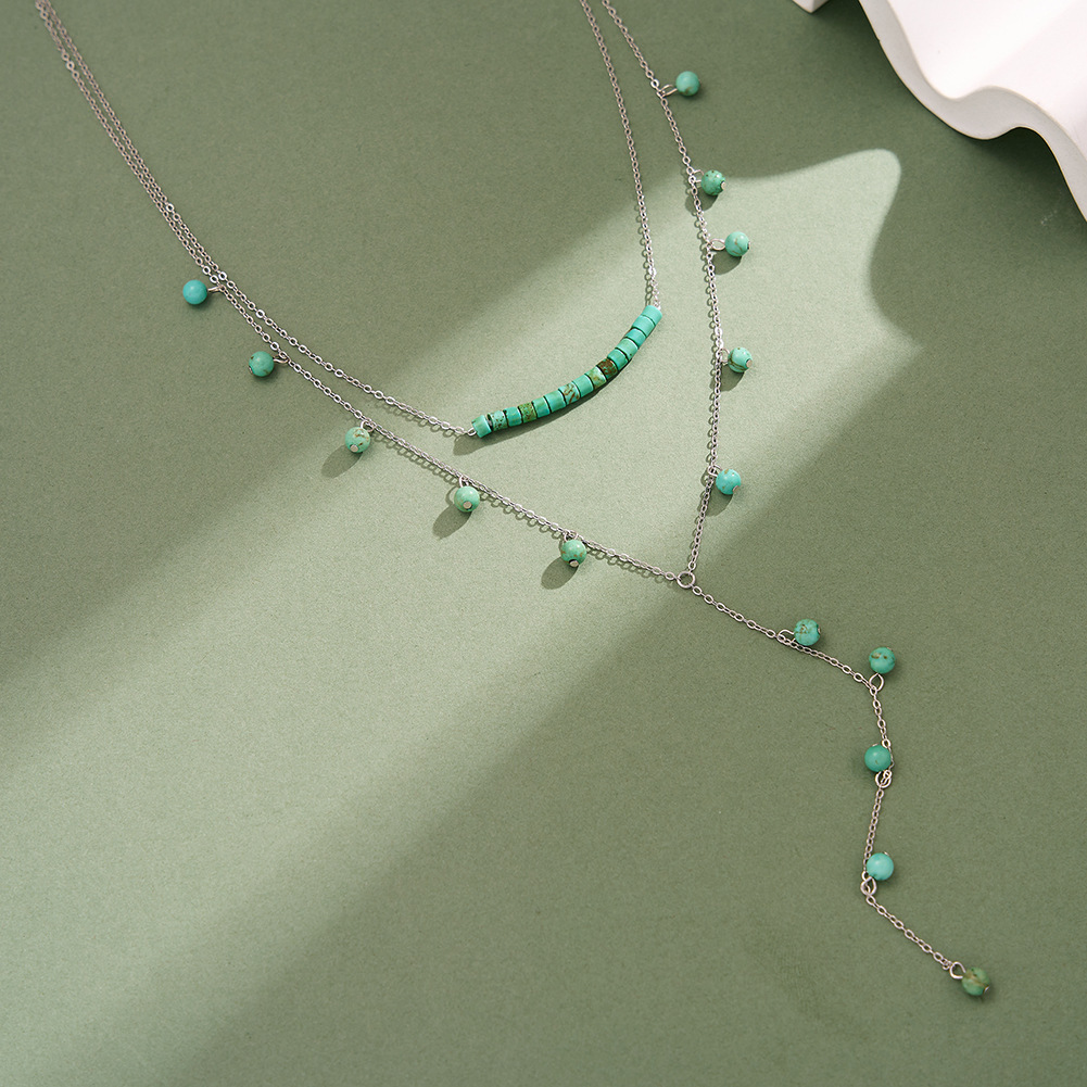 925 Sterling Zilver Turquoise  - Charm Necklace Dainty recensie en prijs