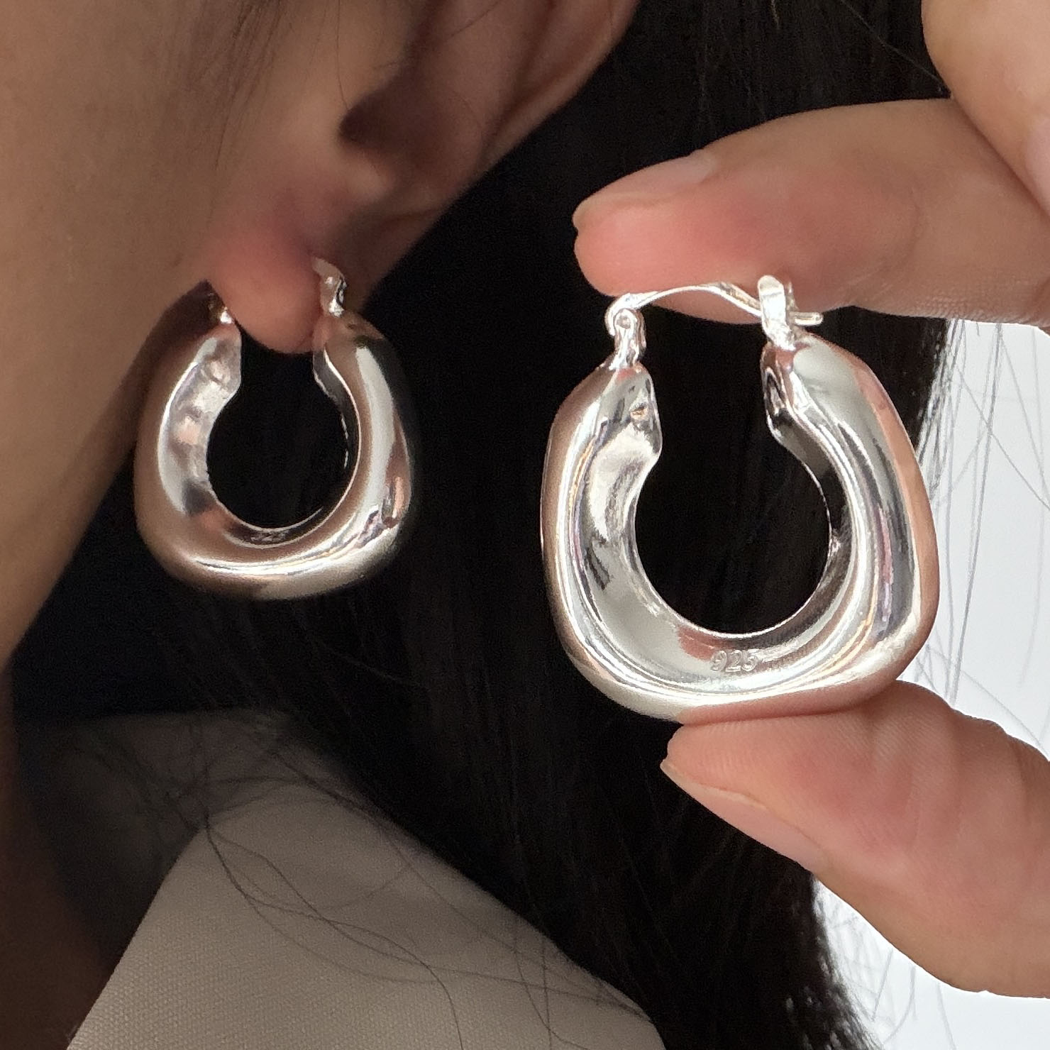 925 Sterling Zilver Vintage Oo - Statement Earrings Oversized recensie en prijs