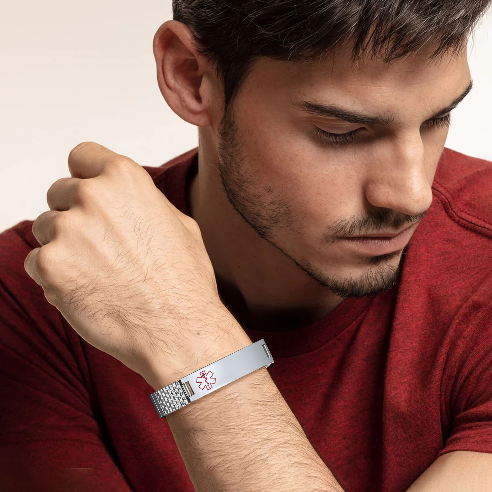 Vnox Roestvrij Staal Medische  - Resin Bangle Bracelet recensie en prijs