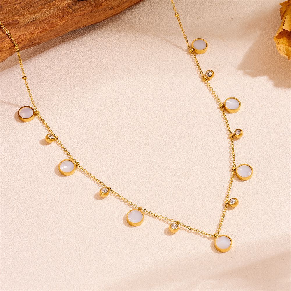 Sierlijke 18K vergulde roestvr - Charm Necklace Dainty recensie en prijs