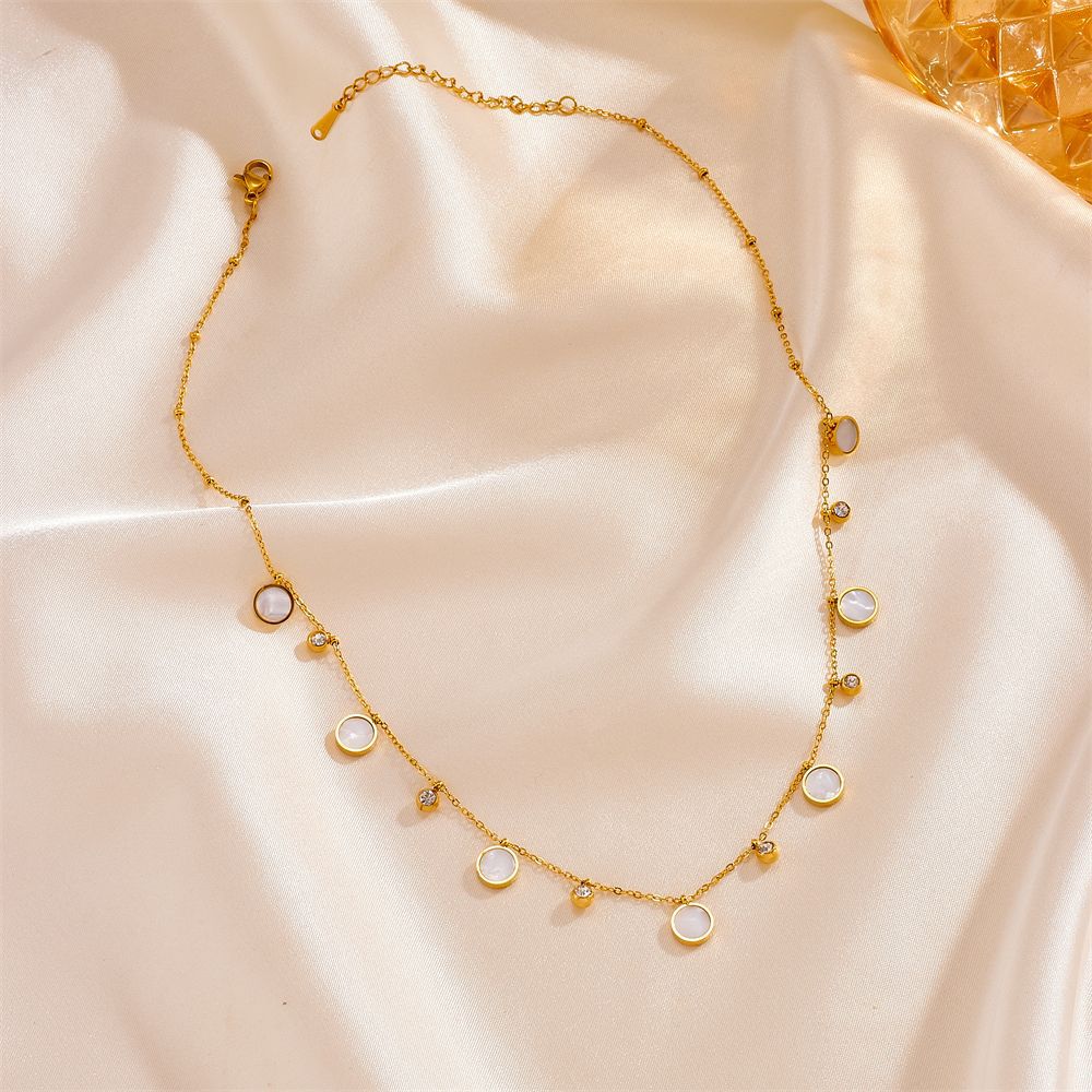 Sierlijke 18K vergulde roestvr - Charm Necklace Dainty recensie en prijs