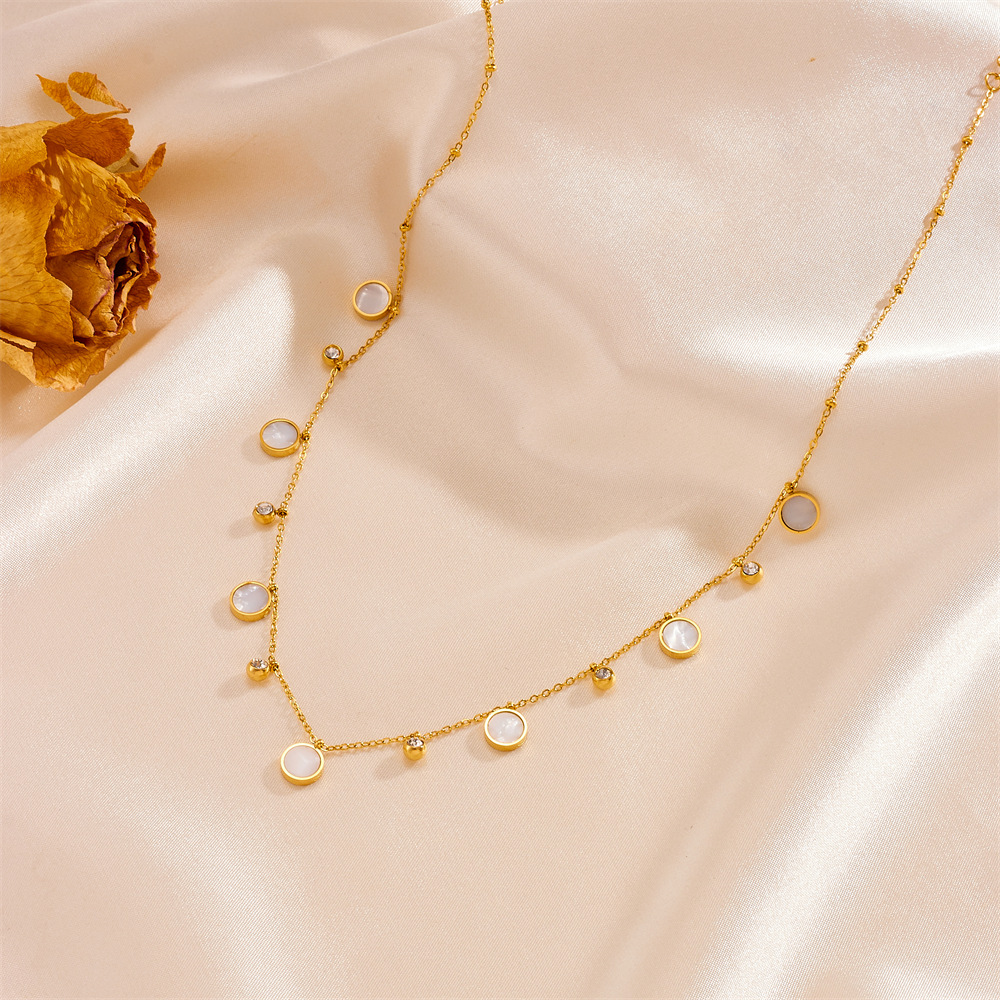 Sierlijke 18K vergulde roestvr - Charm Necklace Dainty recensie en prijs