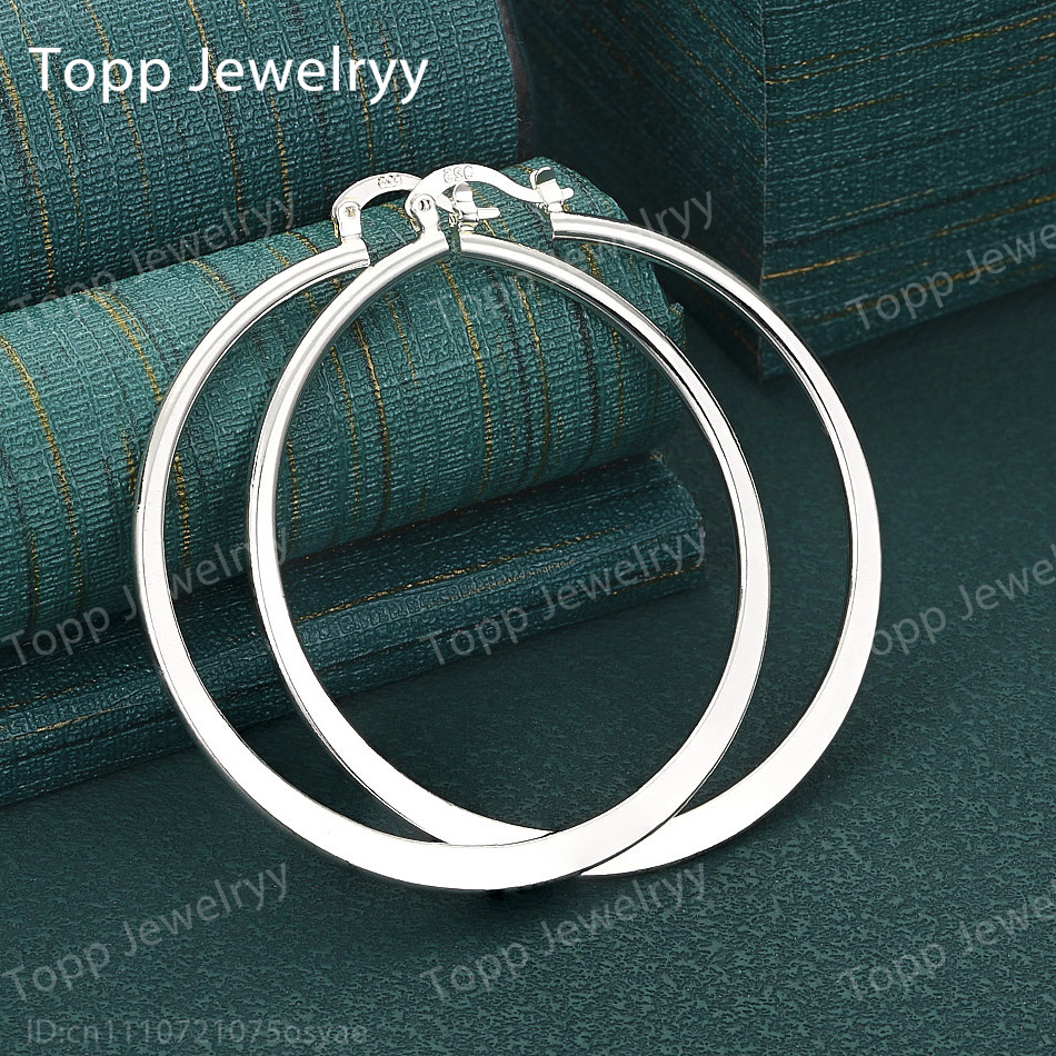 Luxe 925 sterling zilver 55 mm - Statement Earrings Oversized recensie en prijs