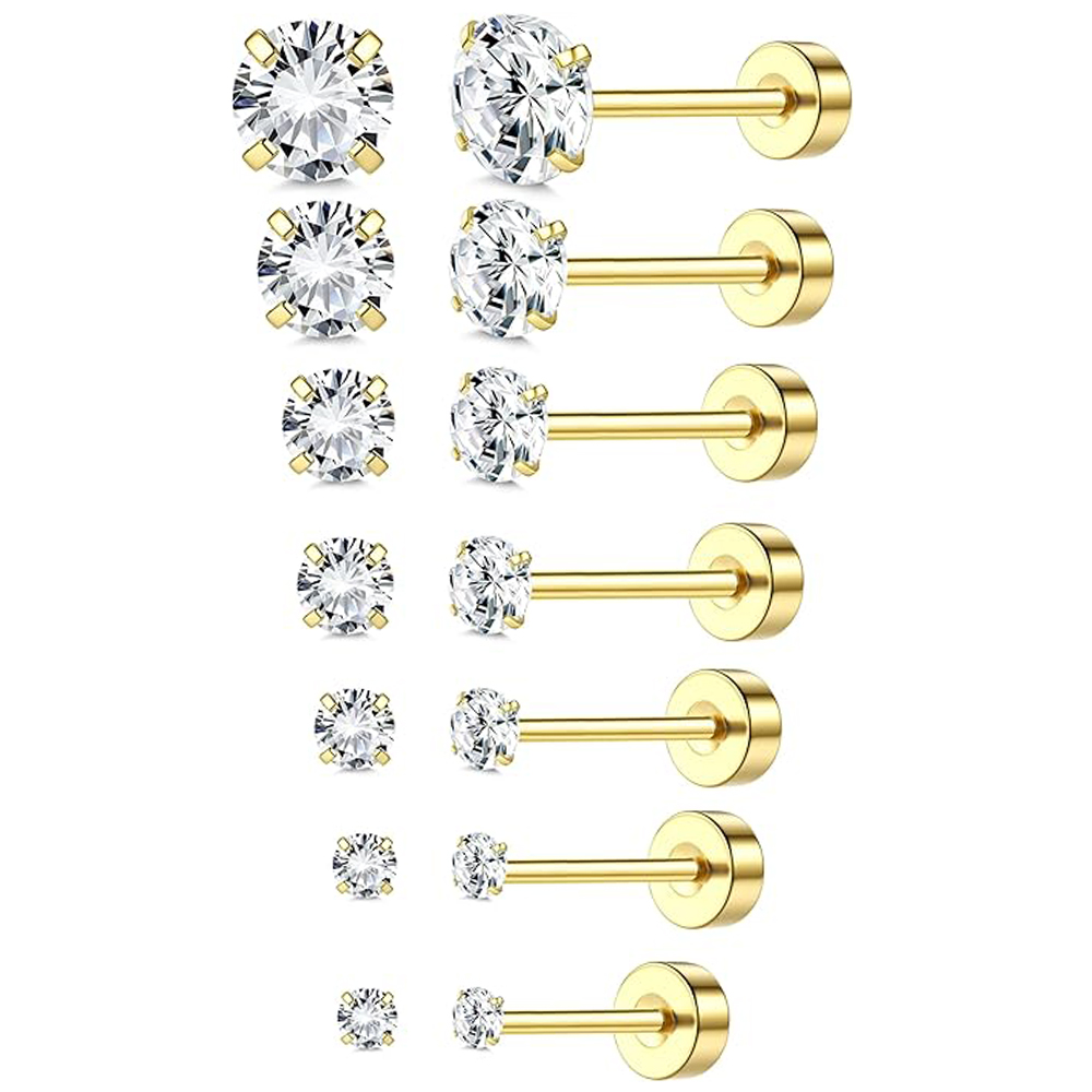 1 of 6 stuks 18K vergulde chir - Statement Earrings Oversized recensie en prijs