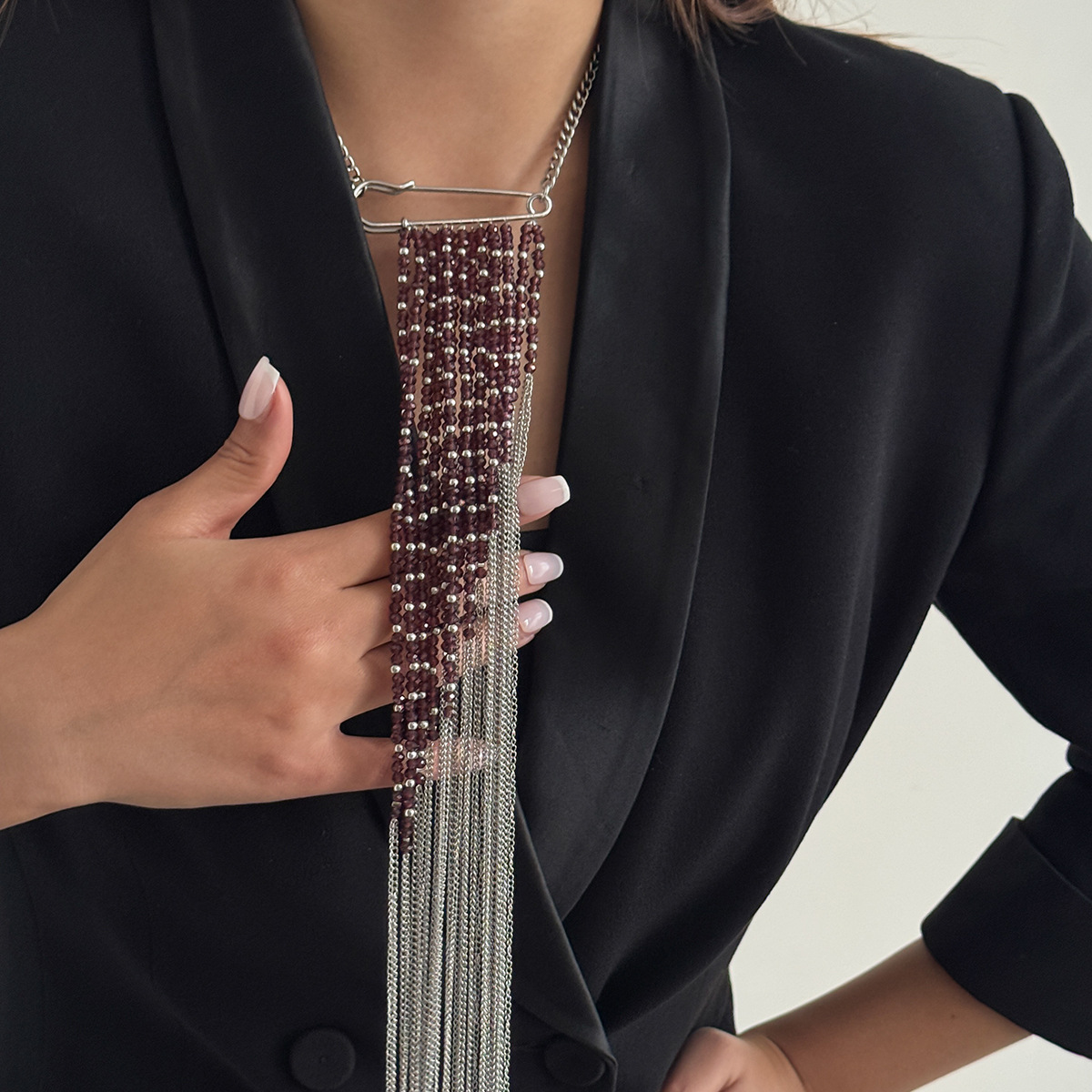 Zilverkleurige kwastjesketting - Women Accessories Products recensie en prijs