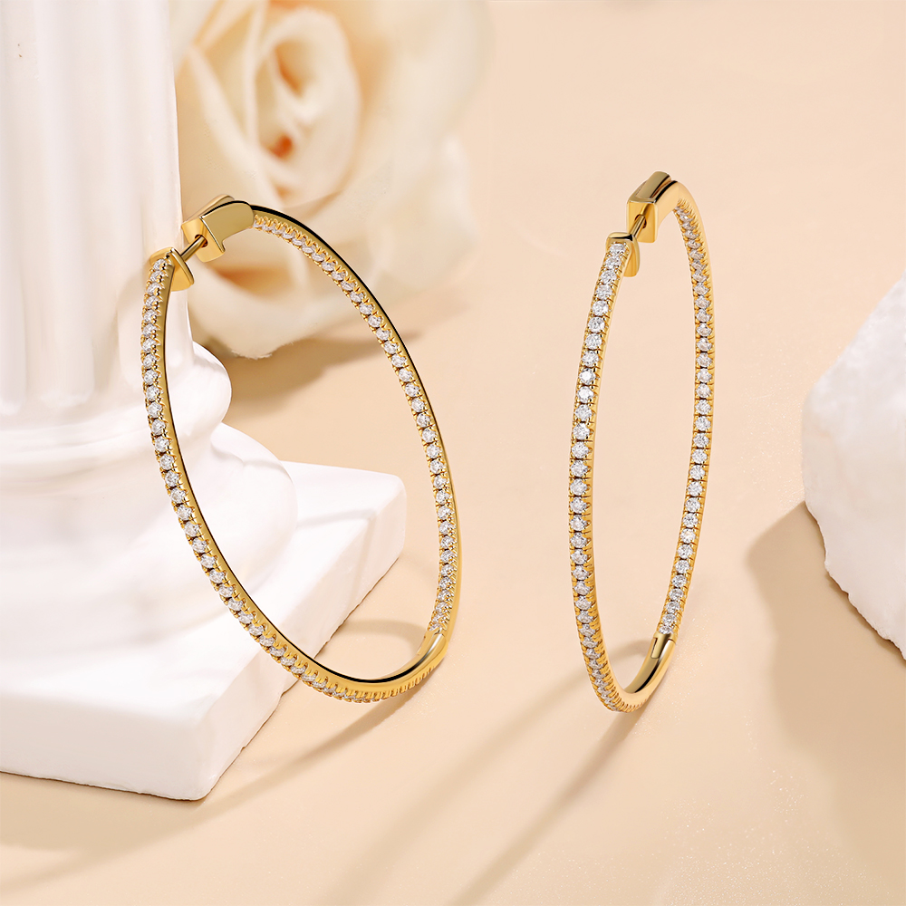LinkerLove Rose Gold 30/50mm M - Statement Earrings Oversized recensie en prijs